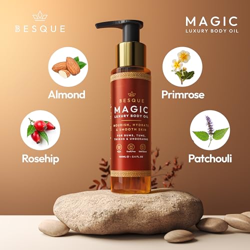 Besque Original Magic Body Oil - Hydrating Body Oils for Women - 3.4 FL OZ
