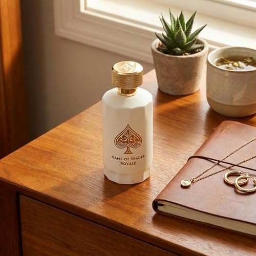 Jo Milano Game of Spades Royale Parfum Spray | 3.4 oz (100ml) | Oud Wood, Amber, Musk, Floral, Caramel Scent | Long Lasting Fragrance for Men and Women (Unisex)