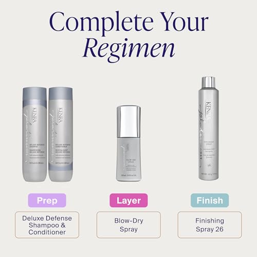 Kenra Platinum Blow-Dry Spray | Time-Saving Heat Protectant | Detangles, Smooths, and Softens | Eliminates Frizz & Resists Humidity | Medium To Coarse Hair | 3.4 fl. oz