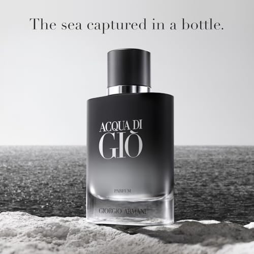 Armani Beauty – Acqua di Giò – Parfum – Cologne for Men – Fresh & Woody Men's Fragrance – Bergamot, Ginger, Marine, Geranium, Rosemary, Clary Sage, Patchouli, Incense Notes - 3.3 Fl Oz
