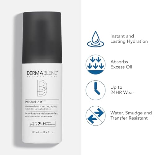 Dermablend Lock & Last Water-Resistant Setting Spray, 3.4 fl oz