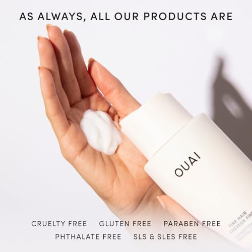 OUAI Fine Hair Conditioner - Volumizing Conditioner for Fine Hair (10 oz)