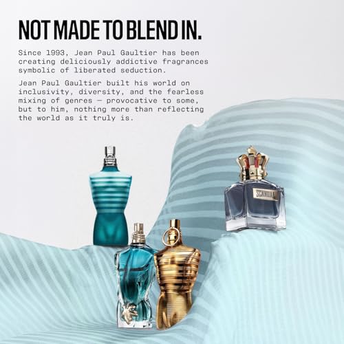 Jean Paul Gaultier Le Beau Eau de Toilette for Men - Long Lasting Addictive Aromatic Woody Men's Cologne with Bergamot, Coconut Wood & Tonka Bean - Designer Fragrance Spray, 4.2 oz