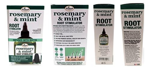 Difeel Rosemary and Mint Root Stimulator Oil with Biotin for Hair Growth, 7.1 oz. - Hair Growth Scalp Treatment