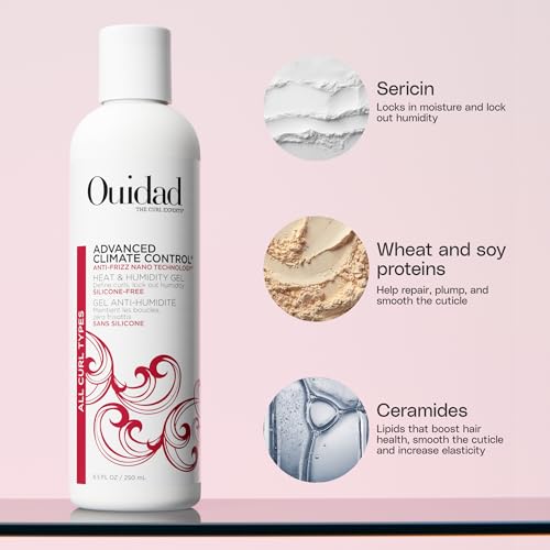 Ouidad Advanced Climate Control Heat & Humidity Curl Gel, Long-Lasting Hold