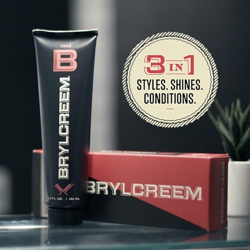 BRYLCREEM 3-in-1 Original High Shine Hair Cream, 3-in-1, 5.5 Fl Oz