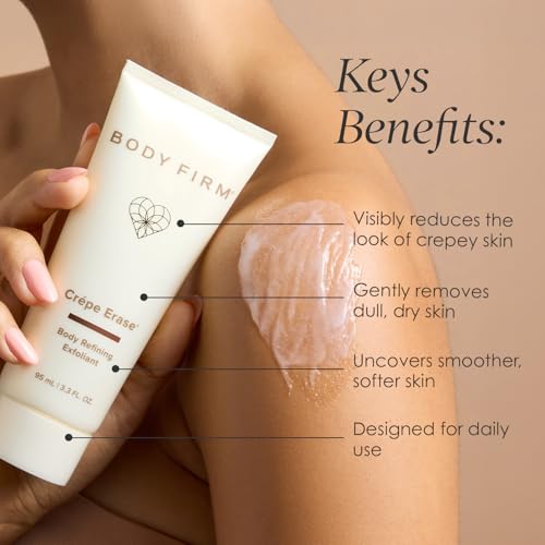 BODY FIRM Crepe Erase Body Refining Exfoliant for Crepey Skin, 3.3 Fl Oz