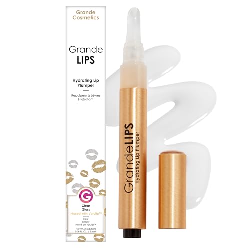 Grande Cosmetics GrandeLIPS Hydrating Lip Plumper Gloss, Clear