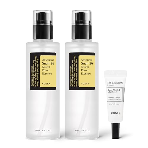 COSRX Snail 96% Mucin Essence 2ea & Retinol 0.1% Cream Mini Sample 1ea