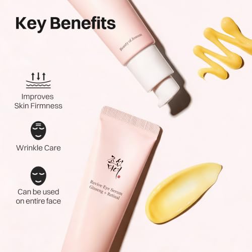Beauty of Joseon Revive Eye Serum with Retinal Niacinamide Peptide for Face Under Eyes Wrinkles Dark Circles Moisturizer Cream Korean Skincare 30ml, 1.01 fl.oz * 2pack