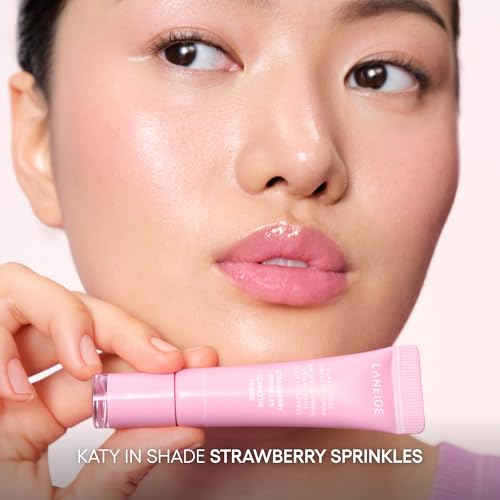 LANEIGE Glaze Craze Donut Delight Lip Serum Duo | Laneige Hydrating Tinted Lip Serums & Donut Keychain | K-Beauty Set for Glossy, Plump Lips