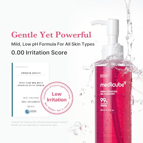 medicube PDRN Jelly to Foam Cleanser - Gentle Low pH Hydrating Cleanser
