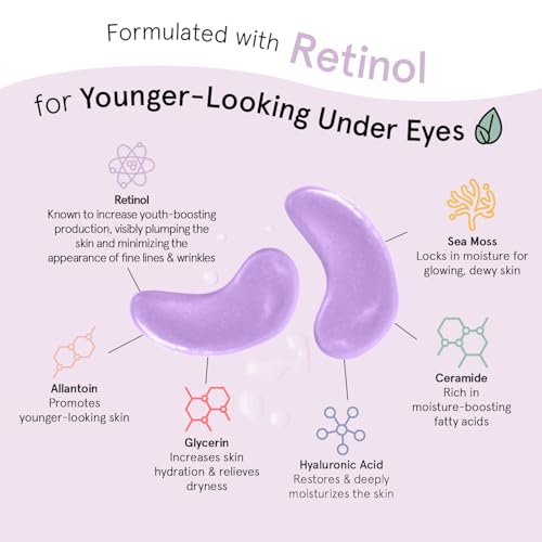 grace & stella Retinol Under Eye Patches for Puffy Eyes