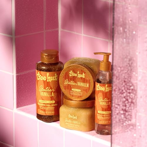 Tree Hut Golden Vanilla Body Scrub, Exfoliating Sugar Scrub, Vegan, 18 Oz