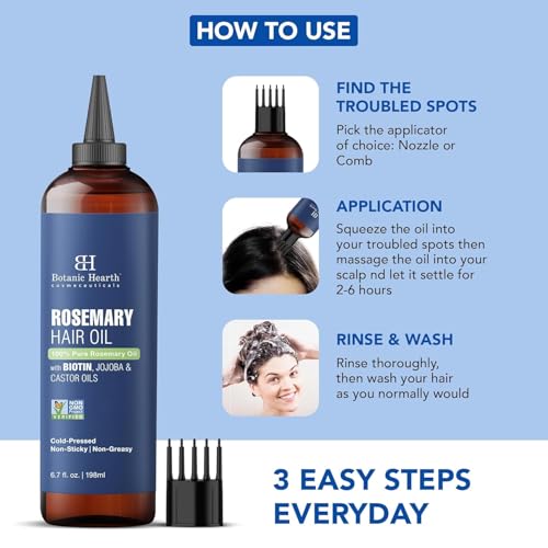 Botanic Hearth Rosemary Oil for Hair Growth - 6.7 Fl oz
