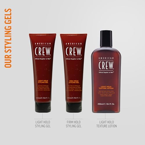 American Crew Men's Styling Gel, Firm Hold & High Shine, 8.4 fl oz