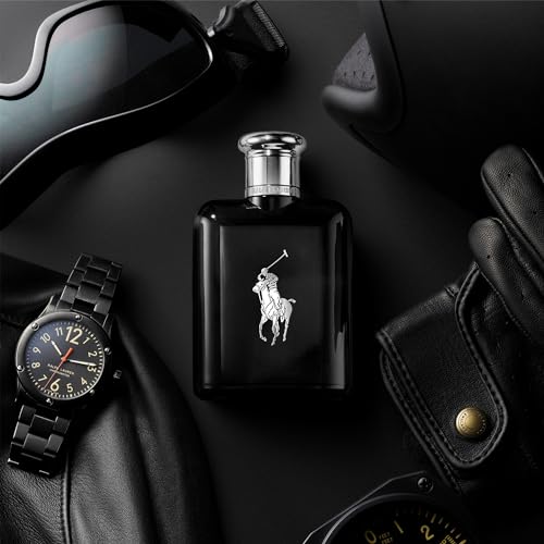 Ralph Lauren Polo Black Eau de Toilette Woody Fresh Cologne - 4.2 Fl Oz