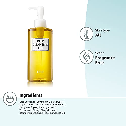 DHC Deep Cleansing Oil, Makeup Remover, Gentle Oil Cleanser, 6.7 oz