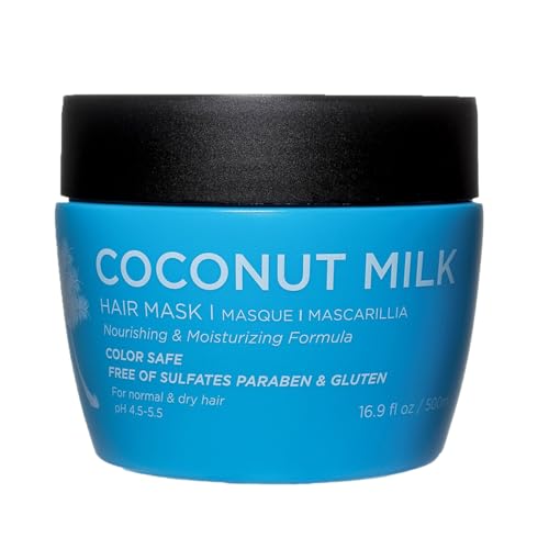 Luseta Coconut Milk Hair Mask for Dry Hair, Deep Hydration 16.9 Oz