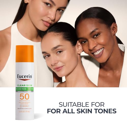 Eucerin Clear Skin Face Sunscreen Lotion, SPF 50, 2.5 FL OZ