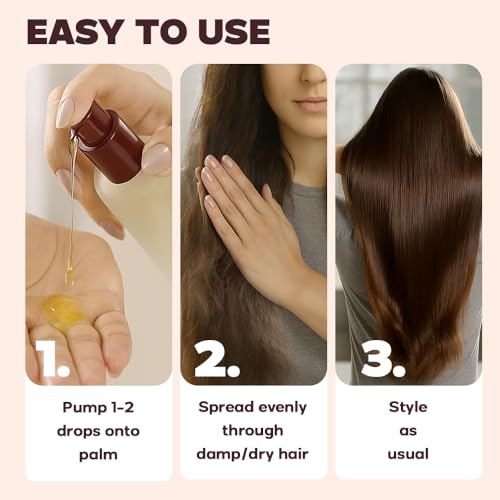HerStyler Evolution Argan Oil Hair Serum - Non Greasy - Lightweight