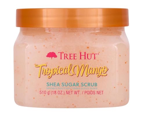 Tree Hut Tropical Mango Body Scrub, Exfoliating Sugar Scrub, Vegan, 18 Oz