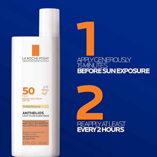 La Roche-Posay Ultra-Light, Tinted Mineral Sunscreen for Face SPF 50, Light