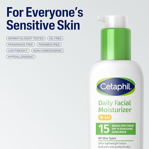 Cetaphil Daily Facial Moisturizer SPF 15, Fragrance-Free, 4 oz, Pack of 2