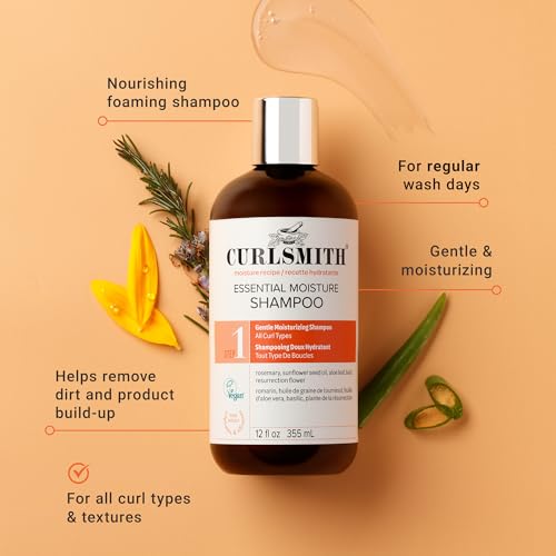 CURLSMITH Essential Moisture Hydrating Shampoo for Curly Hair (12 oz)
