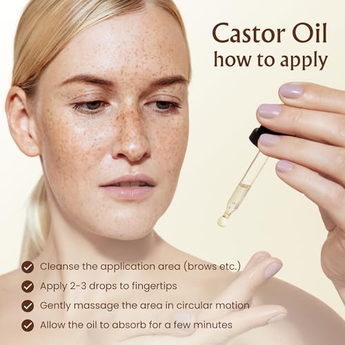 BodyJ4You Castor Oil for Eyelashes - Eyelash Growth Serum Brow Treatment