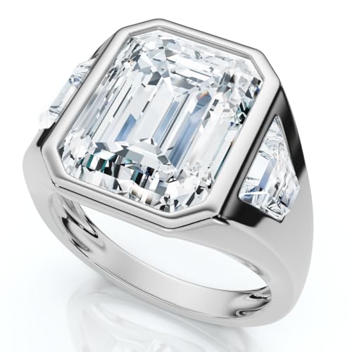 P3 POMPEII3 Pompeii Certified Men's 7Ct Anniversary Pinky Ring 14k Gold or Platinum Lab Grown - Size 10 (G/H,VS2-SI1)