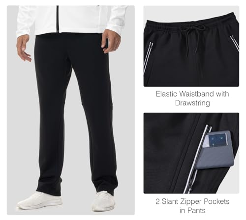 Rdruko Men's Track Sweat Suits 2 Piece Set Sweatsuits Tracksuits Full Zip Jogging Workout Gym Warm Up Suits,White,M