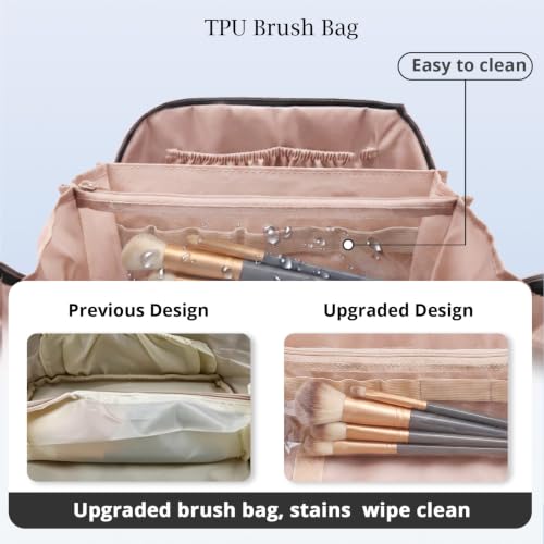 Personalized Gift Travel Makeup Bag: Initial Makeup Organizer Bag for Women