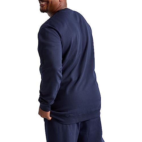Champion Mens Sweatshirt, Powerblend, Fleece Crewneck (Reg. Big & Tall) Sports-fan-sweatshirts, Navy C Logo, Large US