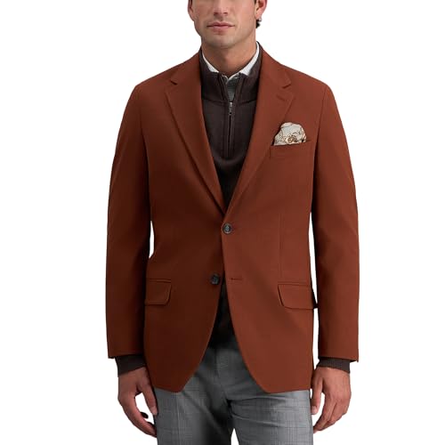 Haggar Mens JMH Premium Tailored Fit Sport Coat - 46 Regular Brick