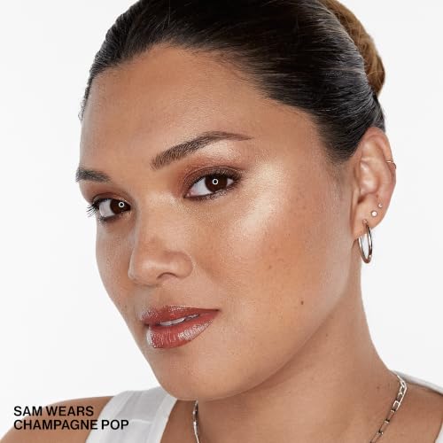 Smashbox X BECCA Shimmering Skin Perfector Pressed Highlighter | Luminous Glow + Buildable, 0.25 Ounce, Champagne Pop