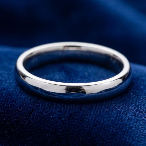 P3 POMPEII3 Pompeii High Polished Wedding Mens Band 14K White Gold - Size 8