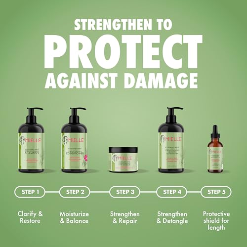Mielle Organics Rosemary Mint Biotin Strengthening Shampoo, 12 oz