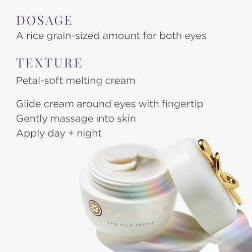 TATCHA The Silk Peony, Line-Smoothing Eye Cream with Peptide Whey Protein