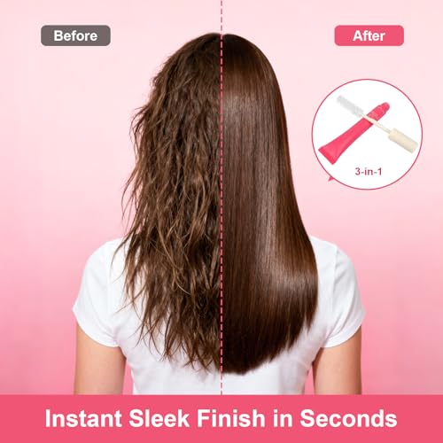 Hair Cactus Fruit 3-in-1 Hair Styling Cream & Flyaway Taming Wand – Sleek Finish, Frizz Control, Edge Smoothing & Hair Shine | Natural Oils Formula | Lightweight, Non-Greasy, Travel Size Styling Stick