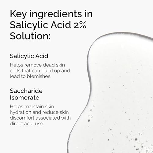 The Ordinary Salicylic Acid 2% Solution, Acne-Fighting Serum for Blemish-Prone Skin, 1 Fl Oz