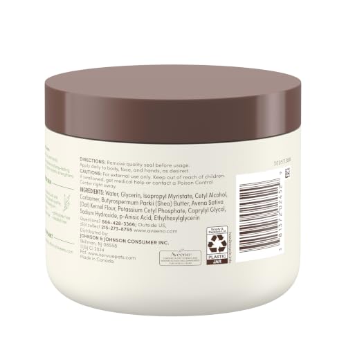 Aveeno Daily Moisturizing Cream for Normal, Dry, Sensitive Skin, 20 Oz