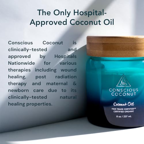 Conscious Coconut Organic Coconut Oil Packets – 10 Travel Packets, Fair Trade, Centrifuged, Raw Virgin Coconut Oil for Wellness, Skin & Personal Care, Used in Hospitals Nationwide