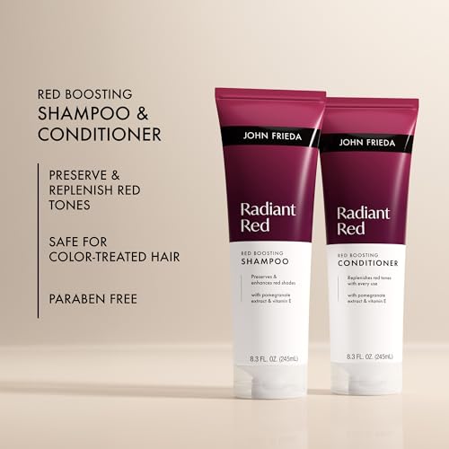 John Frieda Radiant Red Boosting Shampoo & Conditioner Bundle, 2 Pack