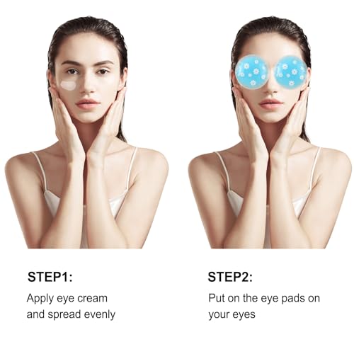 Pallesen Gel Ice Pack Reusable Cooling Eye Pads and Under Patches,Eye Hot Cold Treatment for Redness,Pain Relief Relax
