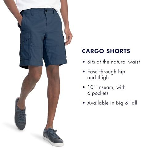 Tommy Hilfiger Men's 6 Pocket Cargo Shorts Bright White