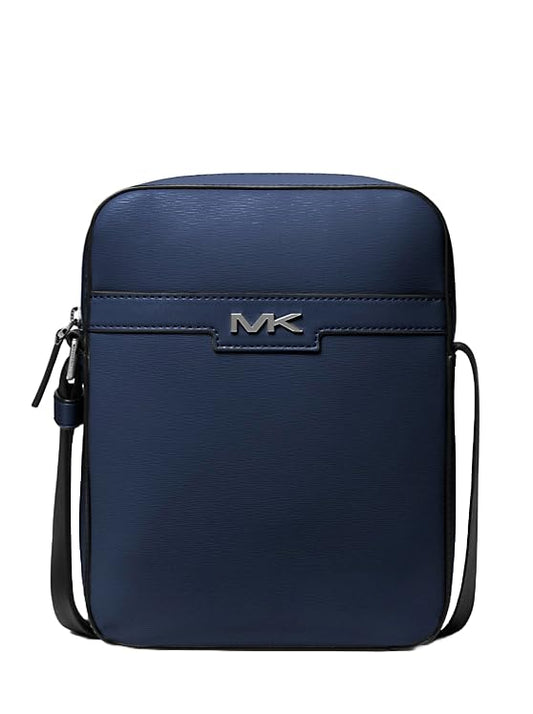 Michael Kors Men's Medium Crossbody Leather Cooper Flight Bag (Navy)