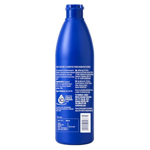Parachute Advansed Gold Coconut Hair Oil with Vitamin E| Pure Coconut Oil| For Long, Strong & Nourished Hair| Indian Hair Oil | 13.5 Fl.oz.