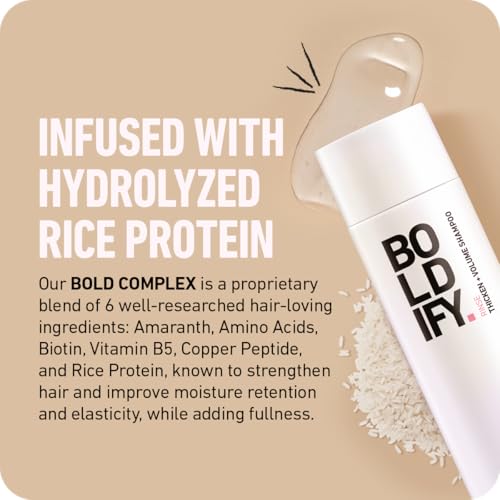 Boldify Thickening Shampoo, Volumizing Shampoo for Fine Hair, Oil Control
