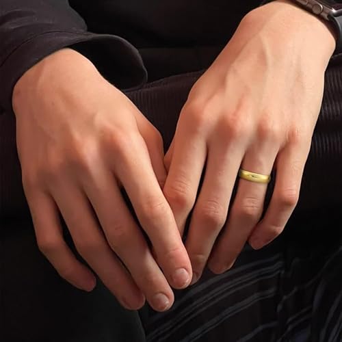 Oxford Ivy Wedding Band Solid 10K Yellow Gold 5mm Comfort Ring, Size 10